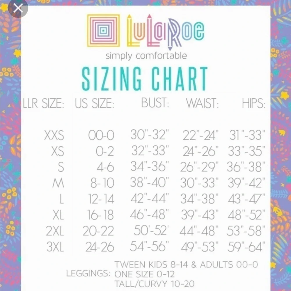 LuLaRoe Christy top size XXS NWT - Picture 5 of 5